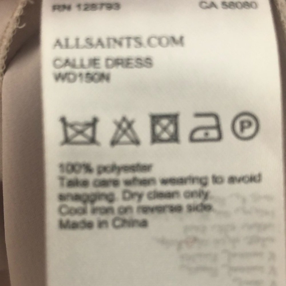 Allsaints - V Neck Sleeveless Buckled Dress - Picture 10 of 11